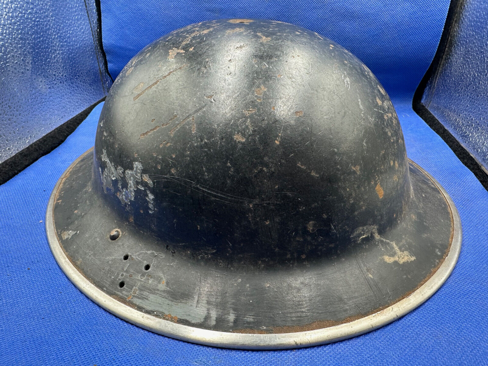 WW2 British Army Civil Defence 3 Hole Mk2 Brodie Helmet 1940