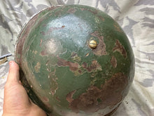 Load image into Gallery viewer, Original WW2 British / Canadian Army Mk3 High Rivet Turtle Helmet & Liner - The Militaria Shop