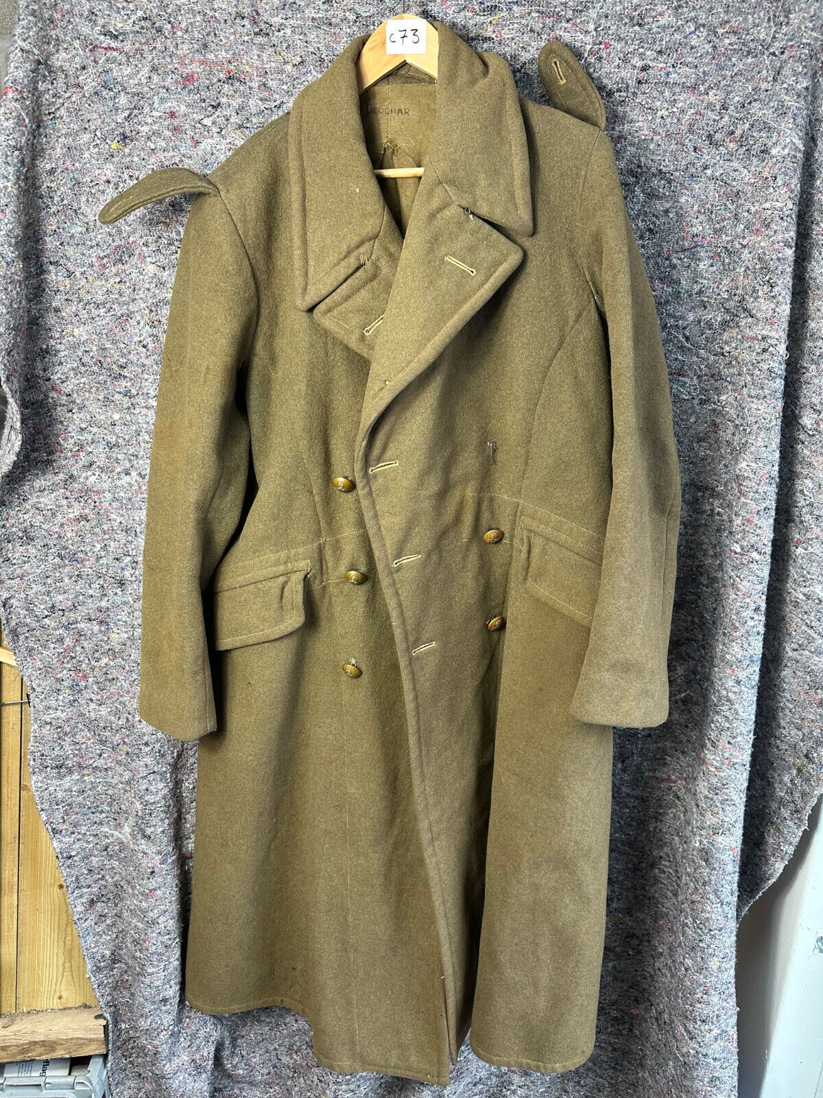 Original WW2 British Army Royal Tank Regiment Officers Greatcoat - 43 ...