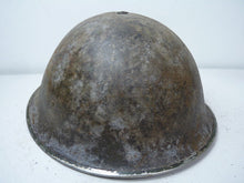 Load image into Gallery viewer, Mk3 Canadian / British Army Original WW2 Turtle Helmet High Rivet - The Militaria Shop