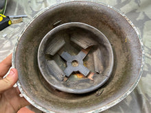 Load image into Gallery viewer, Original WW2 British / Canadian Army Mk3 High Rivet Turtle Helmet & Liner - The Militaria Shop