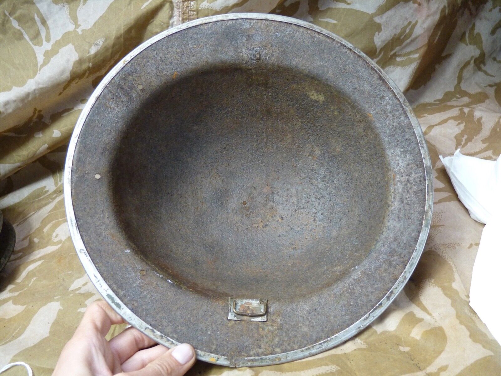 Original WW2 British Army Mk2 Army Combat Helmet - The Militaria Shop