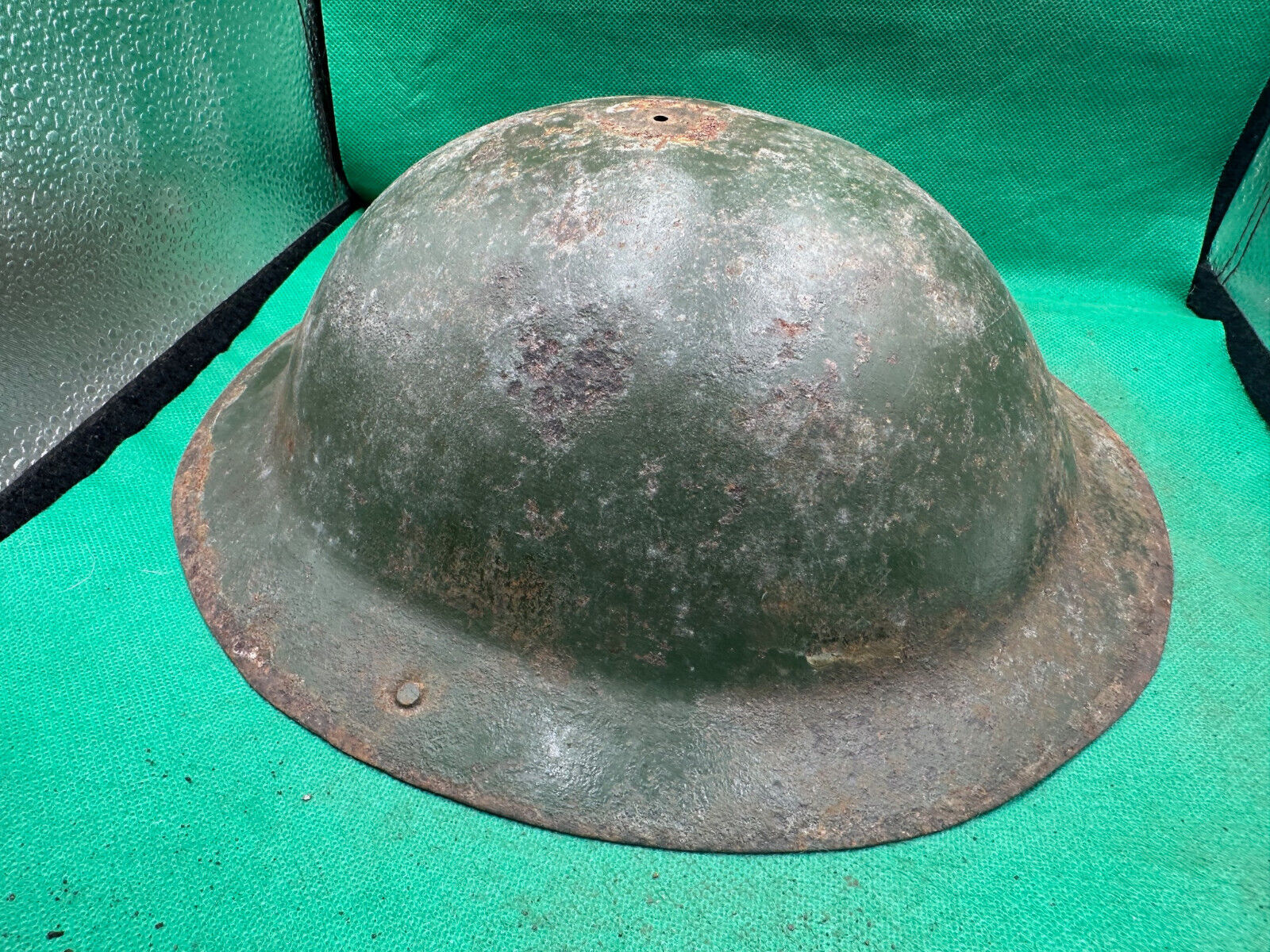 Original WW1 WW2 British Army Mk1 Brodie Combat Helmet The