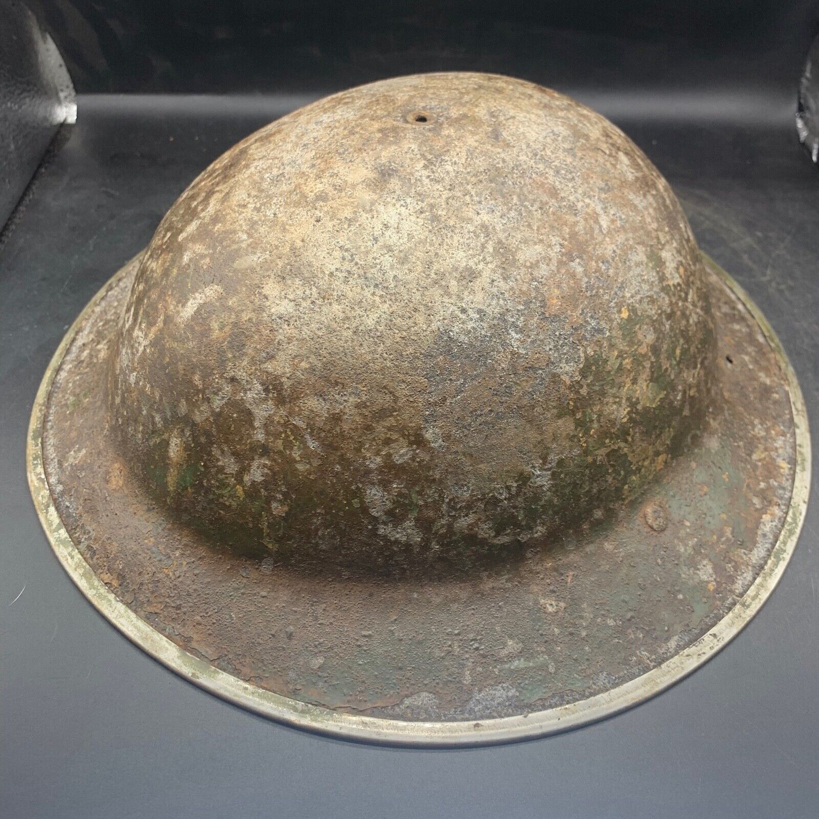Original WW2 South African Army Mk2 Brodie Helmet - British Style Combat Helmet - The Militaria Shop