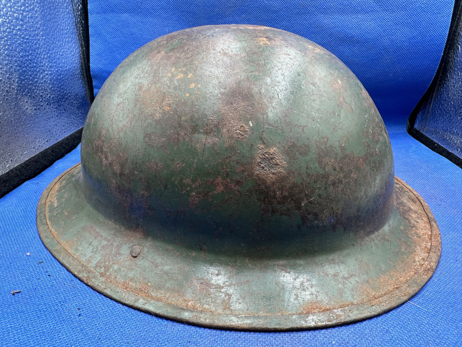 Original British Army Mk1 Brodie Helmet WW1 WW2 Combat Sevice Helmet