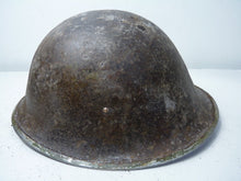 Load image into Gallery viewer, Mk3 Canadian / British Army Original WW2 Turtle Helmet High Rivet - The Militaria Shop