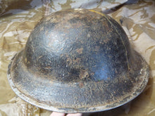 Load image into Gallery viewer, Original WW2 British Style South African Mk2 Army Combat Helmet - The Militaria Shop
