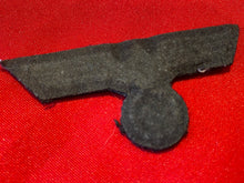 Load image into Gallery viewer, WW2 German Army Enlisted Man's Breast Eagle - Panzer reproduction on a black background. - The Militaria Shop