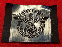 Charger l'image dans la galerie, WW2 German Field Police Side Cap Badge. Bevo Weave Reproduction. - The Militaria Shop