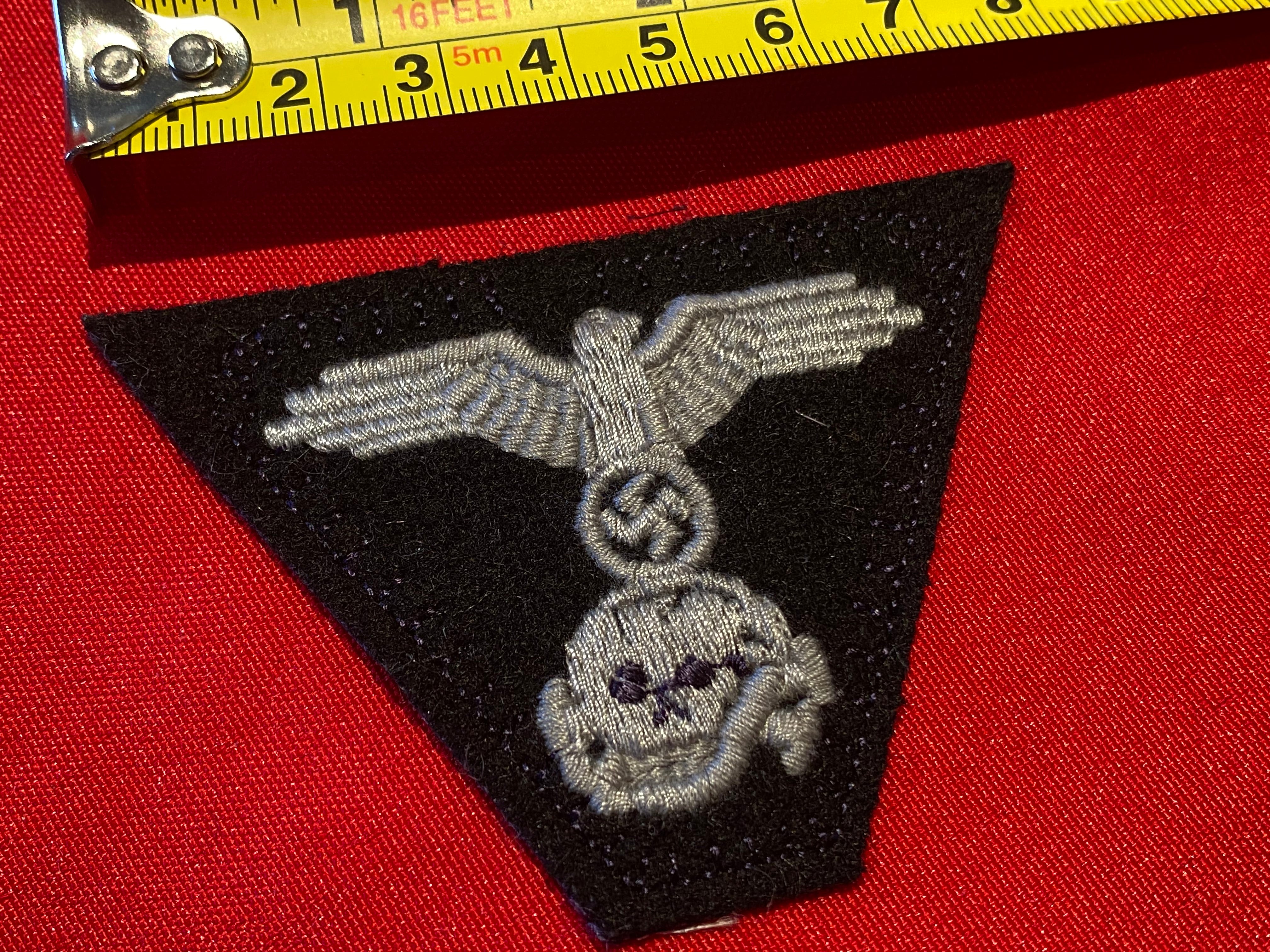 WW2 SS Panzer M43 Ski Cap Badge Insignia. Reproduction. - The Militaria Shop