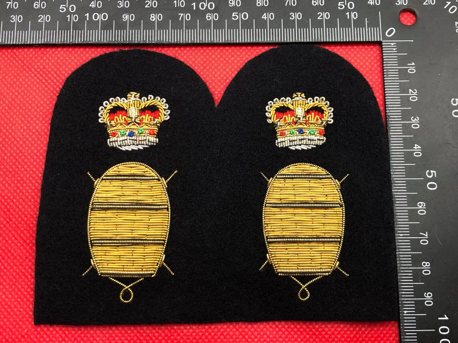 Genuine British Royal Navy Bullion Badge - Mine Warfare MW - The Militaria Shop