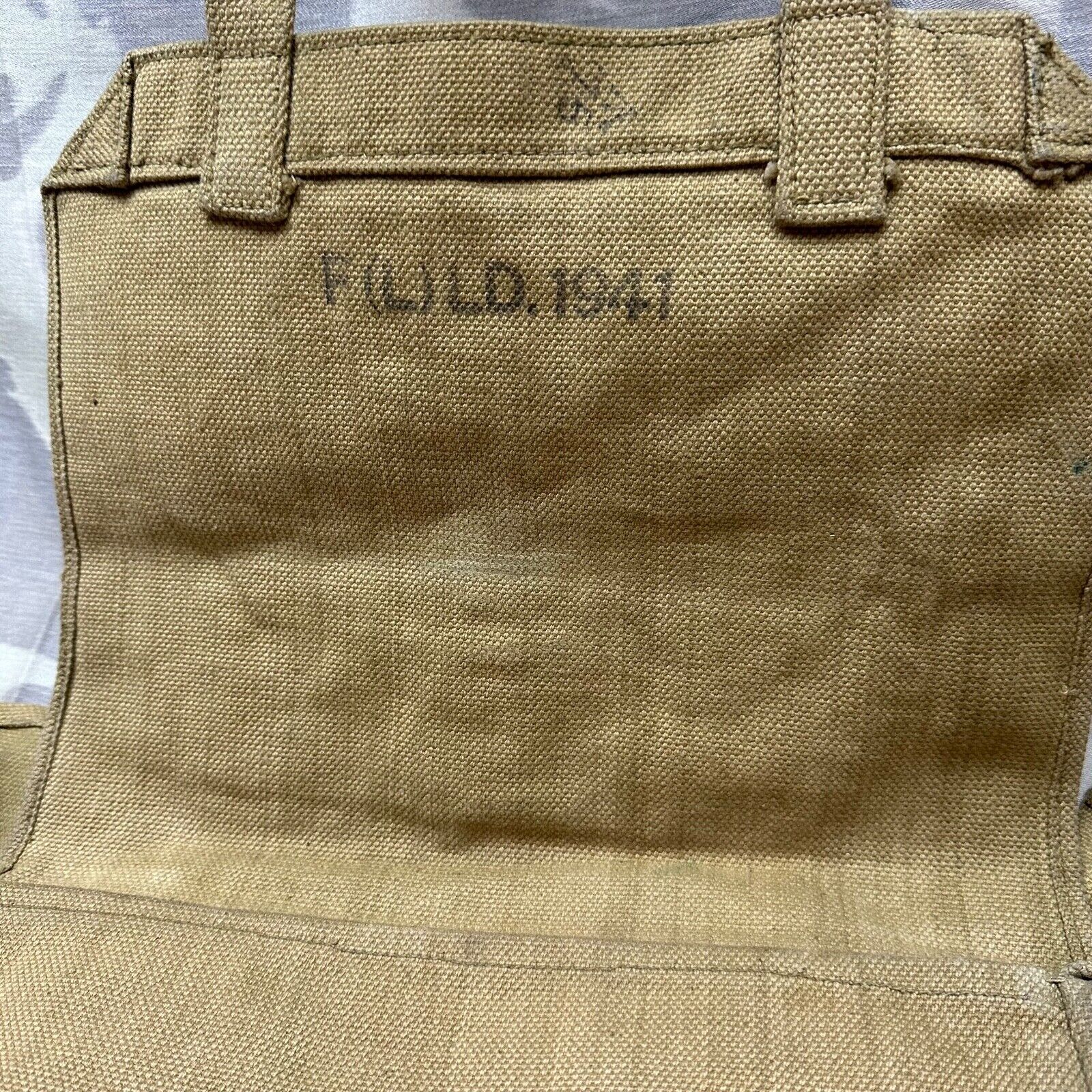 Original WW2 British Army 37 Pattern Webbing Large Pack - The Militaria Shop