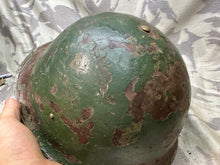 Load image into Gallery viewer, Original WW2 British / Canadian Army Mk3 High Rivet Turtle Helmet & Liner - The Militaria Shop