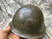 Load image into Gallery viewer, Original WW2 British / Canadian Army Mk3 High Rivet Turtle Helmet & Liner - The Militaria Shop