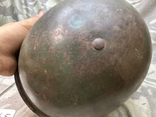 Load image into Gallery viewer, Original WW2 British / Canadian Army Mk3 High Rivet Turtle Helmet & Liner - The Militaria Shop