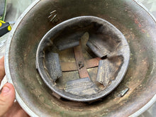 Load image into Gallery viewer, Original WW2 British / Canadian Army Mk3 High Rivet Turtle Helmet & Liner - The Militaria Shop