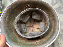 Load image into Gallery viewer, Original WW2 British / Canadian Army Mk3 High Rivet Turtle Helmet & Liner - The Militaria Shop