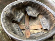 Load image into Gallery viewer, Original WW2 British / Canadian Army Mk3 High Rivet Turtle Helmet & Liner - The Militaria Shop