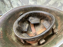 Load image into Gallery viewer, Original WW2 British / Canadian Army Mk3 High Rivet Turtle Helmet & Liner - The Militaria Shop