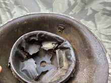 Load image into Gallery viewer, Original WW2 Canadian / British Army Mk3 High Rivet Turtle Helmet & Liner - The Militaria Shop