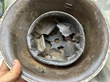 Load image into Gallery viewer, Original WW2 Canadian / British Army Mk3 High Rivet Turtle Helmet & Liner - The Militaria Shop