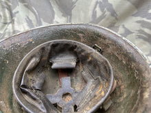 Load image into Gallery viewer, Original WW2 Canadian / British Army Mk3 High Rivet Turtle Helmet & Liner - The Militaria Shop