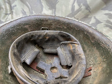 Load image into Gallery viewer, Original WW2 Canadian / British Army Mk3 High Rivet Turtle Helmet & Liner - The Militaria Shop