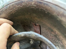 Load image into Gallery viewer, Original WW2 Canadian / British Army Mk3 High Rivet Turtle Helmet & Liner - The Militaria Shop