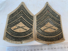 Load image into Gallery viewer, Pair of USMC United States Marine Corps Army Rank Chevrons - Gunnery Sergeant - The Militaria Shop