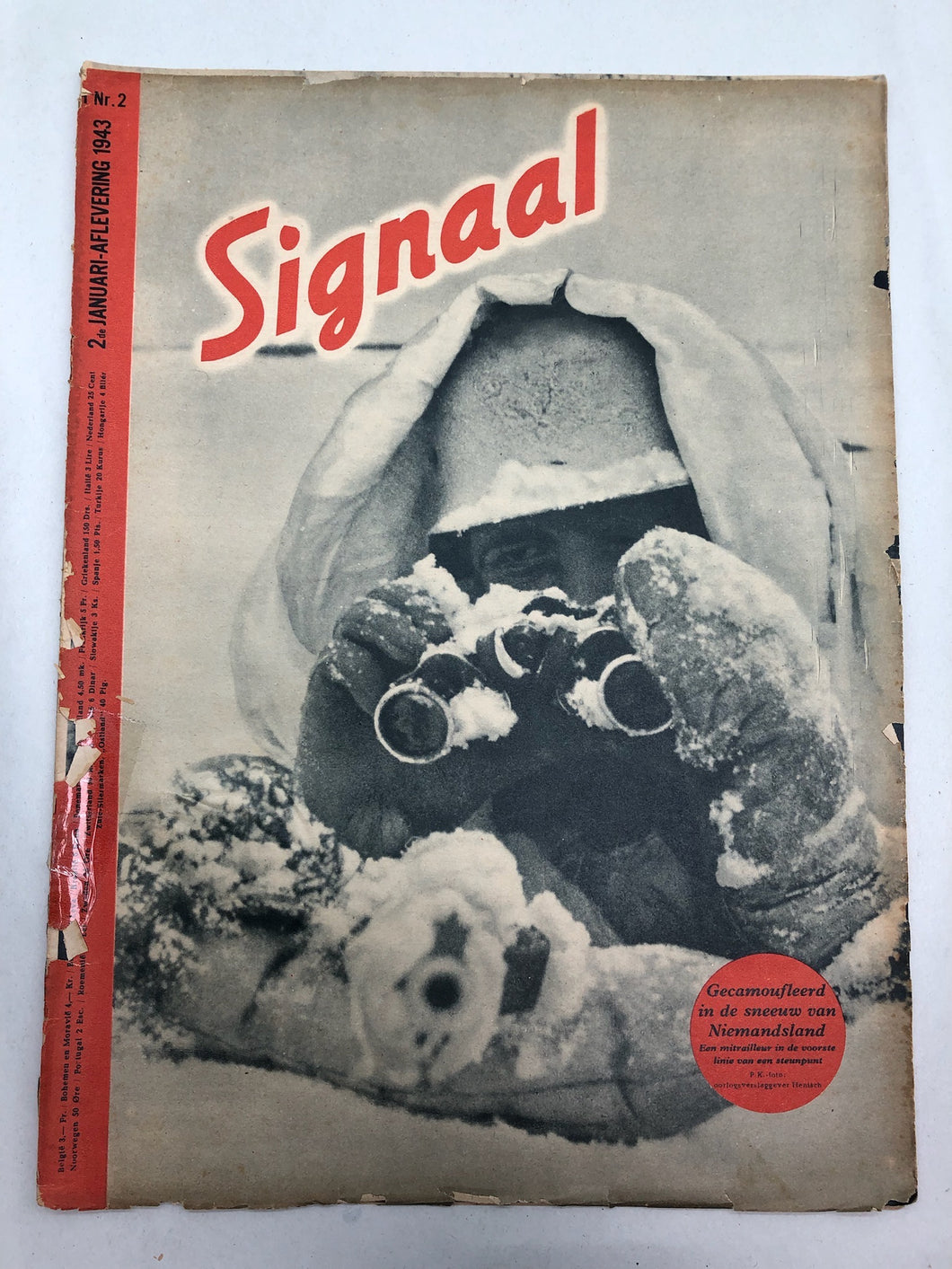 Original Dutch Language WW2 Propaganda Signaal Magazine - No.12 1943