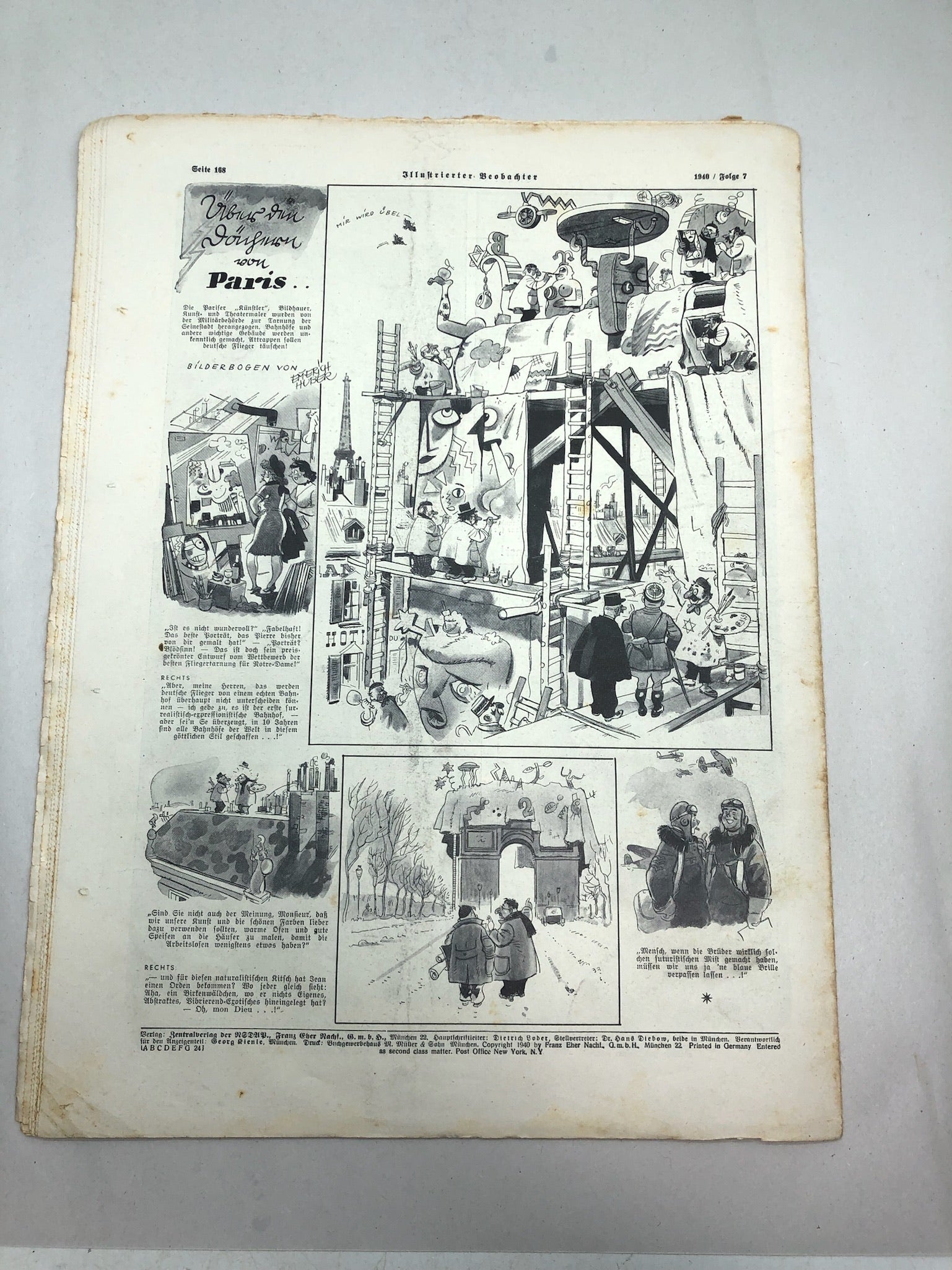 JB Juustrierter Beobachter NSDAP Magazine Original WW2 German - 15 February 1940 - The Militaria Shop