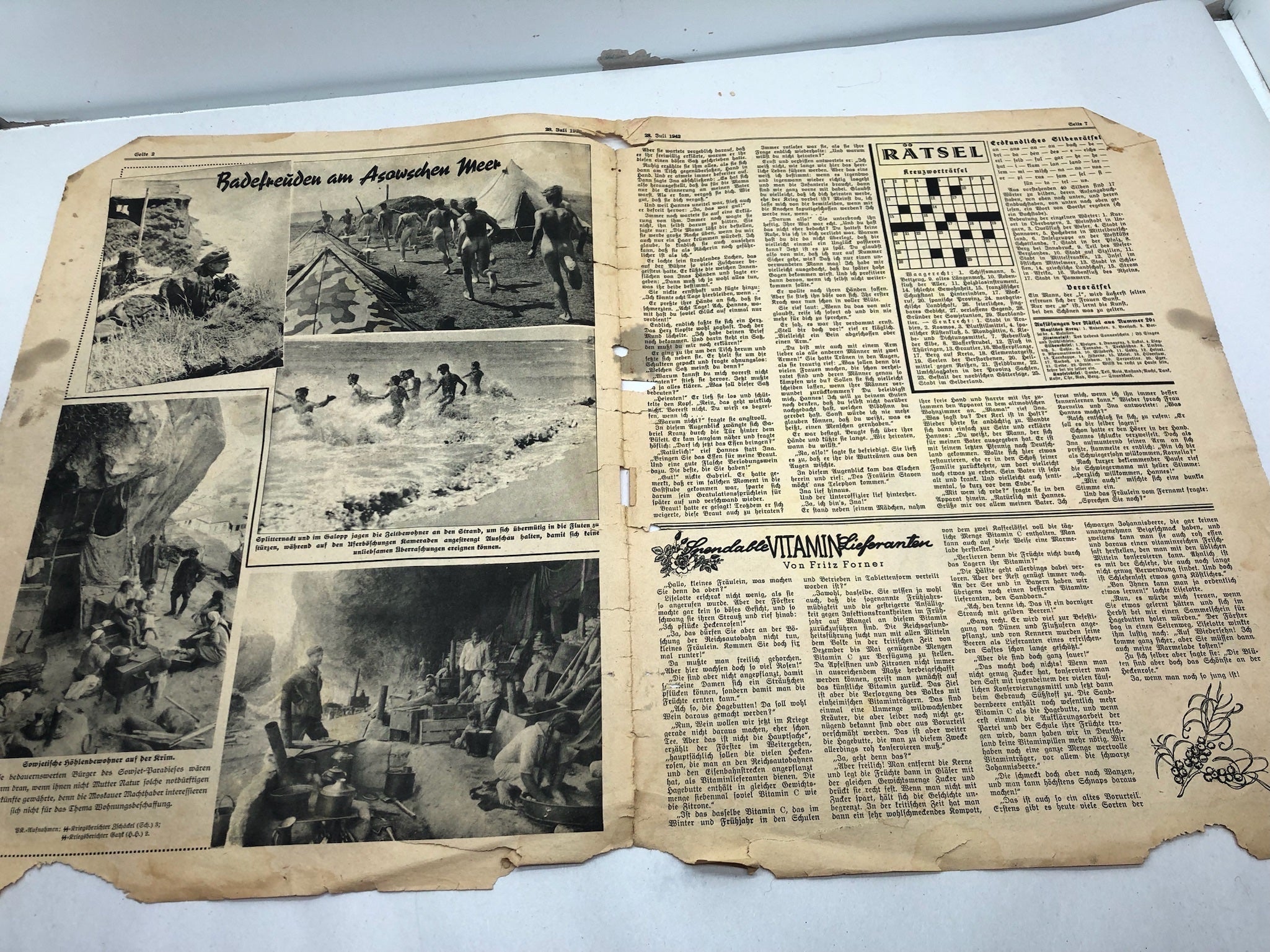 Original WW2 German Political Newspaper - 28th July 1942 - The Militaria Shop