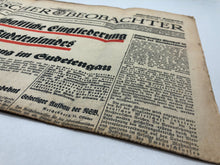 Lade das Bild in den Galerie-Viewer, Original WW2 German Nazi Party VOLKISCHER BEOBACHTER Political Newspaper - 12 October 1938

