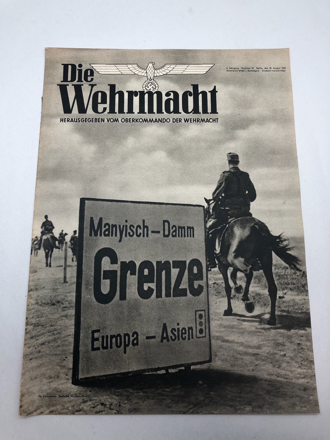 Die Wehrmacht German Propaganda Magazine Original WW2 - August 1942