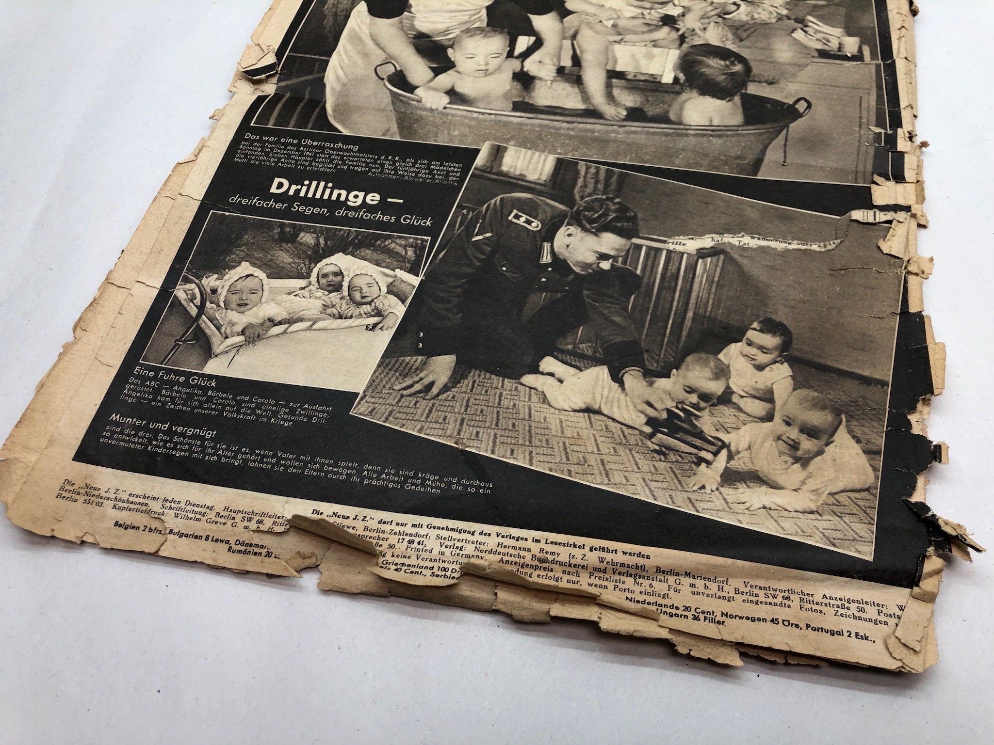 Original WW2 German Political Newspaper - 13th April 1943 - The Militaria Shop
