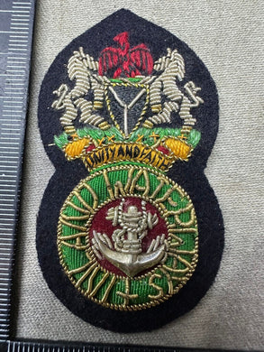 Nigerian Navy Inland Waterways Nay Bullion Embroidered Badge - The Militaria Shop