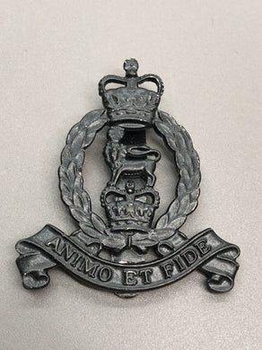 Genuine British Army Adjutant General's Corps Blackened Cap Badge - The Militaria Shop