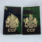 CCF DPM Camo Rank Slides / Epaulette Pair Genuine British Army - NEW - The Militaria Shop