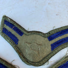 Pair of United States Air Force Rank Chevrons Olive Green -- Airmen First Class - The Militaria Shop