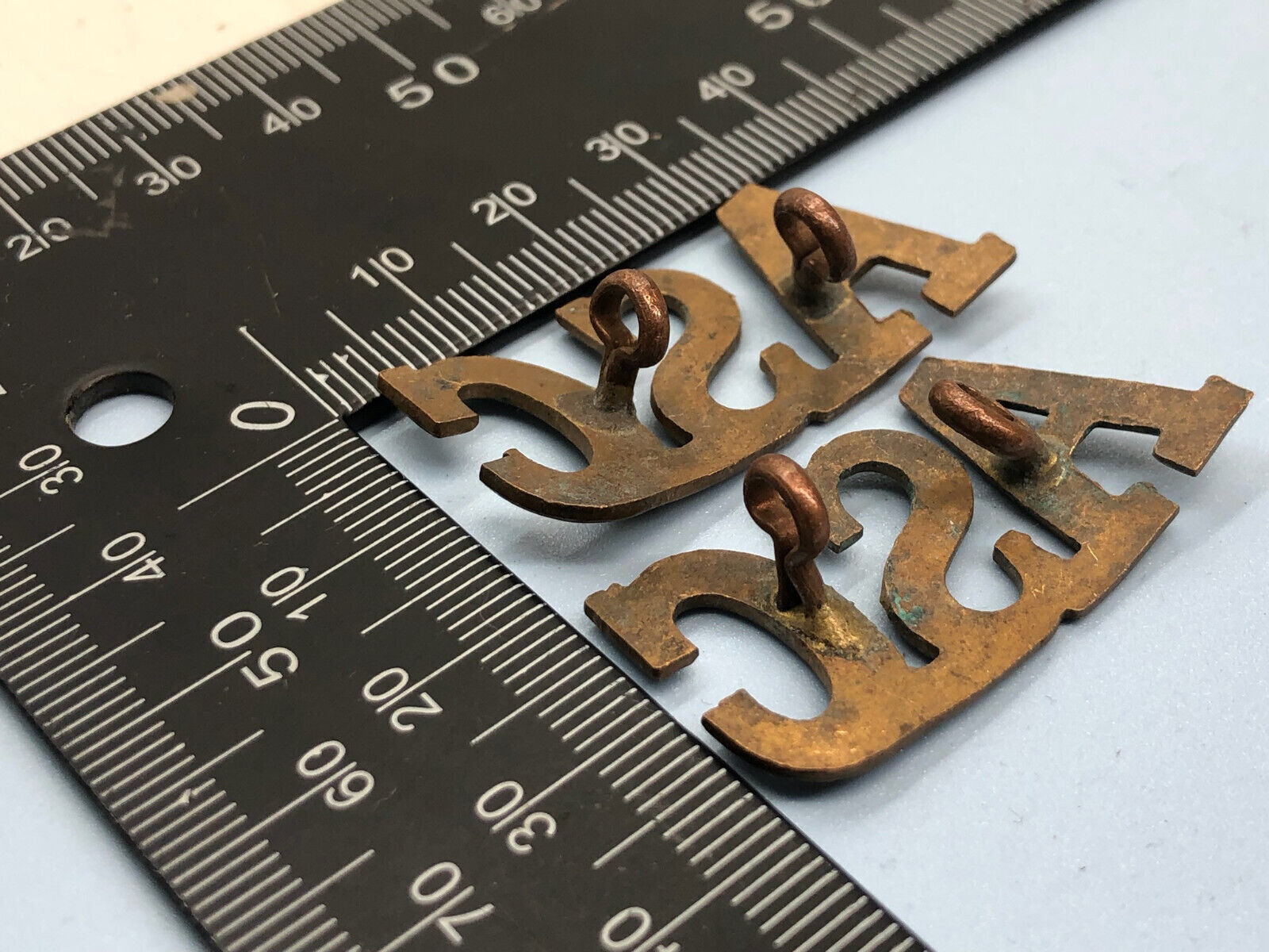 Original WW1 British Army Service Corps (A.S.C.) Shoulder Titles - The Militaria Shop