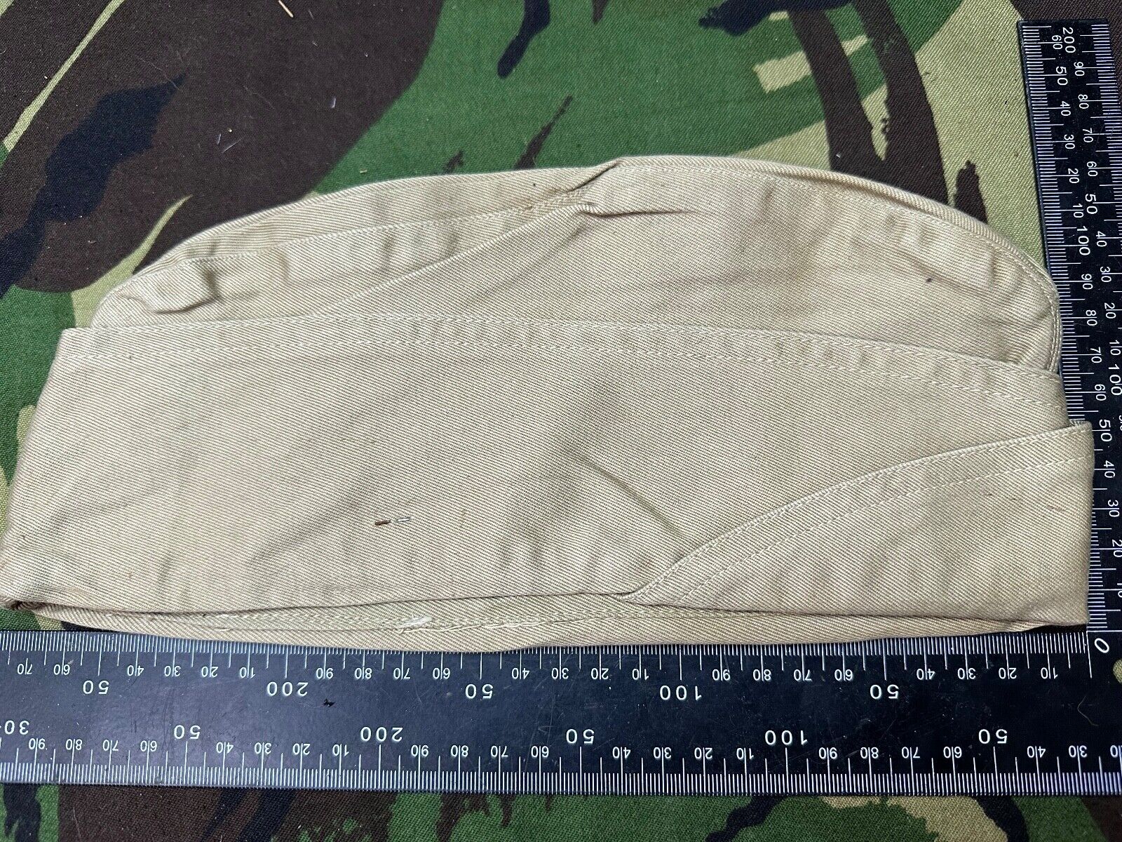 Original WW2 US Army Garrison Side Cap Hat - Old Stock - Combat Servicable - The Militaria Shop