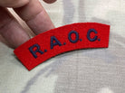 British Army - Royal Army Ordnance Corps RAOC Shoulder Title - The Militaria Shop