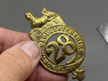 Load image into Gallery viewer, Original British Army - 28th North Gloucestershire Regiment Glengarry Badge - The Militaria Shop
