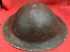 Original WW2 Combat Helmet - British / South African Army Mk2 Brodie Helmet - The Militaria Shop