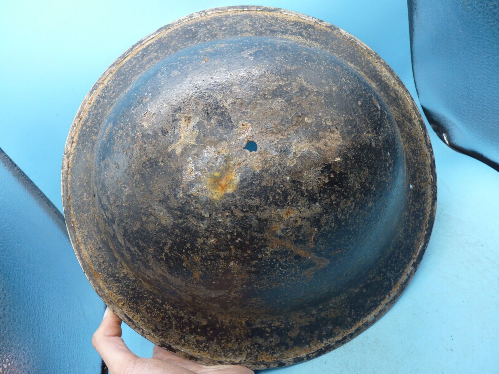 Original WW2 South African Army Mk2 Brodie Helmet - British Style Combat Helmet - The Militaria Shop