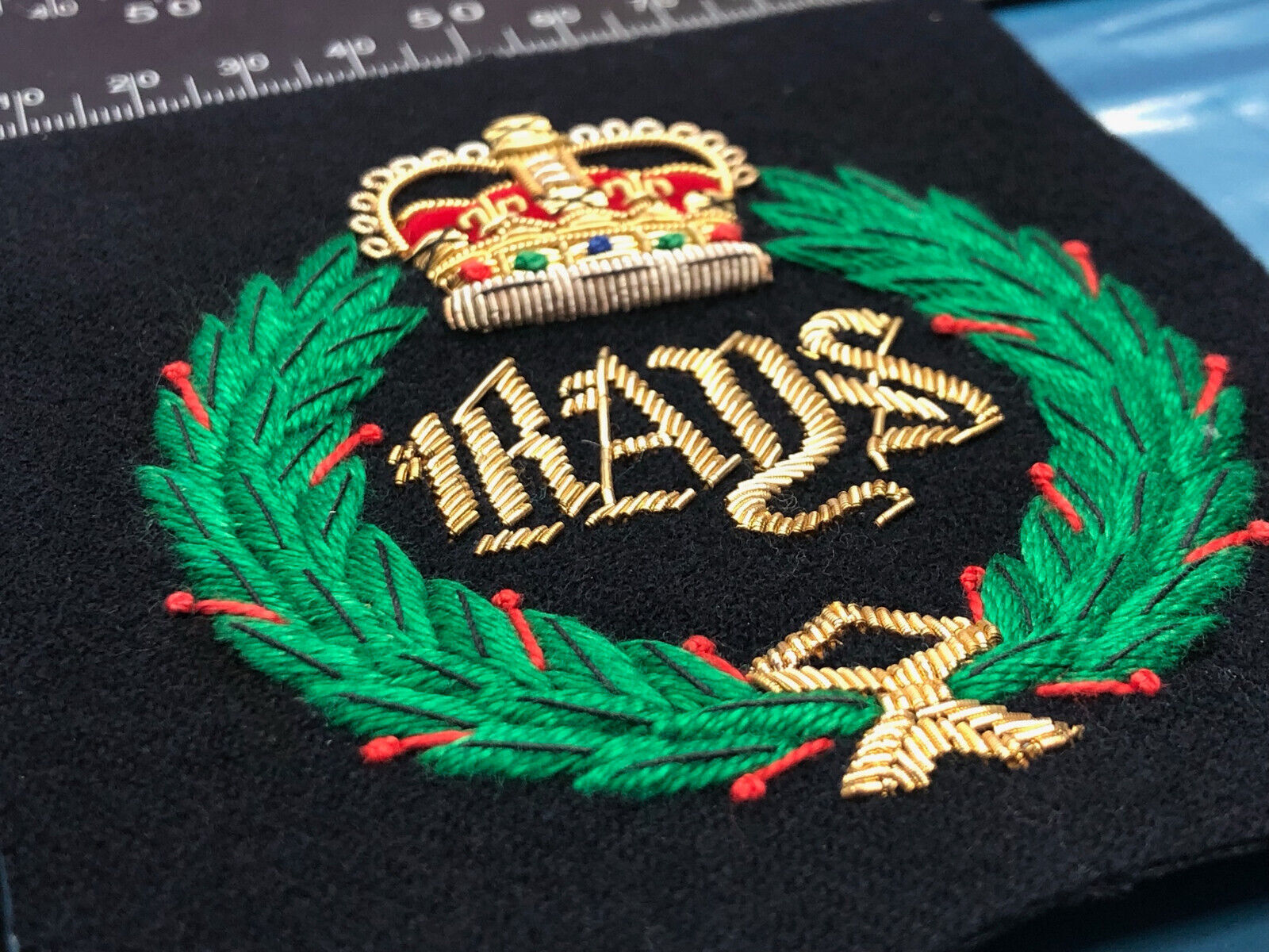 British Army Bullion Embroidered Blazer Badge - RADS 2nd Dragoon Guards - The Militaria Shop
