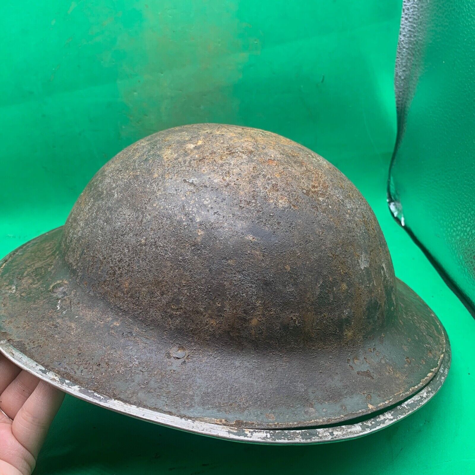Original WW2 South African Army Mk2 Brodie Helmet - British Style Combat Helmet - The Militaria Shop
