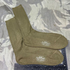 Original British Army WW2 New Old Stock Officers Wool Khaki Socks - Varied Sizes - The Militaria Shop