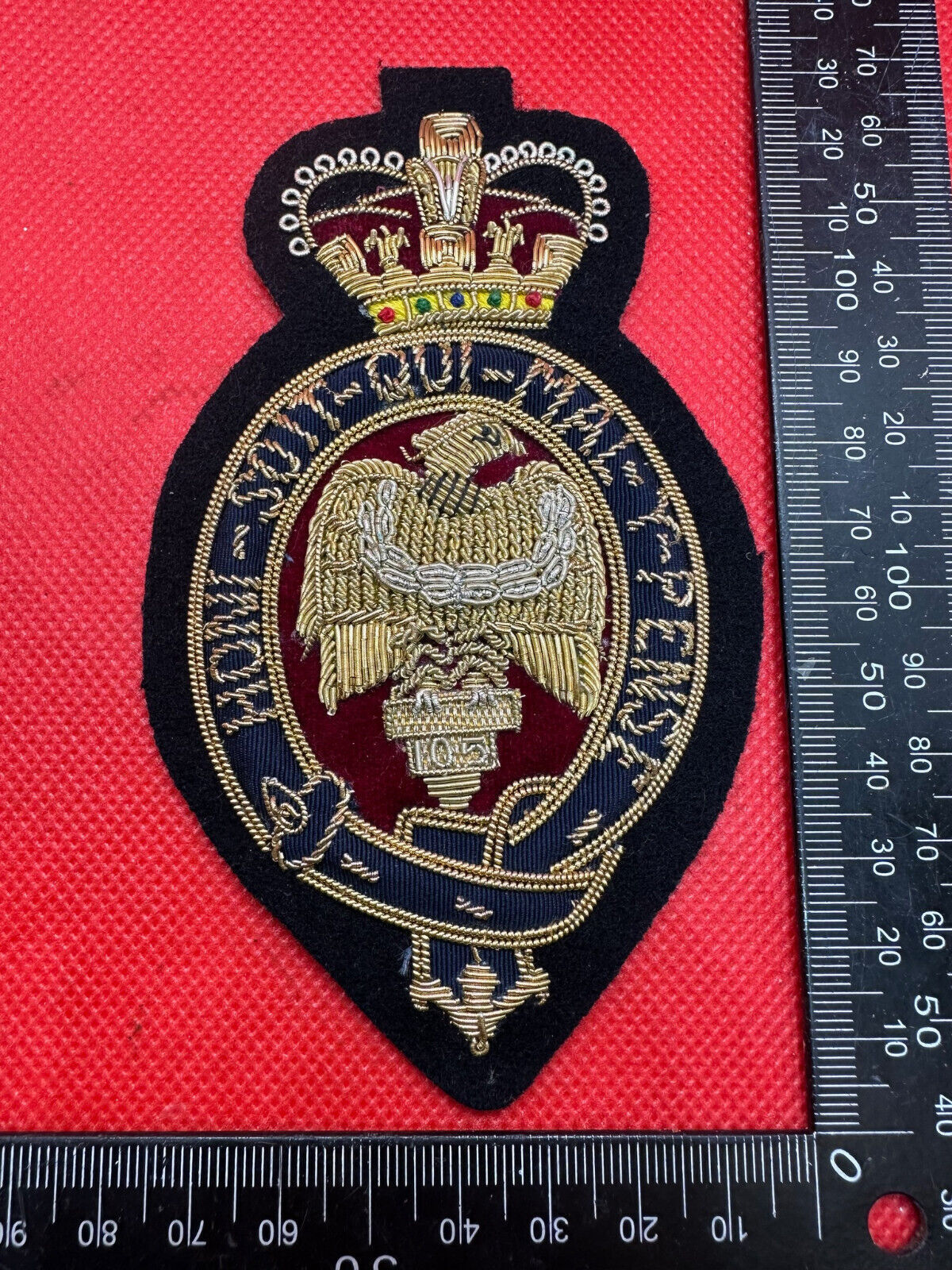British Army Bullion Embroidered Blazer Badge - The Blues & Royals - The Militaria Shop