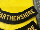 Original WW2 British Home Front Civil Defence Carmarthenshire Shoulder Titles - The Militaria Shop